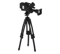 Toddmomy Live Photography Tripod Miniature Dollhouse Accessory 1 12 Scale Waterproof Resin Design for Creative Scenes