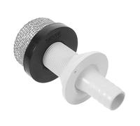 Toddmomy Live Well Pump Oxygen Pump Intake Strainer with Thru-Hull Mount and Water Inlet Filter Screen, Boat Plumbing Replacement Fitting for Aquatic Live Fish Tank Circulation