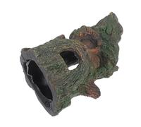 Toddmomy Lizard Hideout Log Cave Natural Aquarium Decoration for Shrimp and Fish Tanks Resin Structure Natural Habitat for Hiding and Breeding Spaces