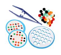 Toddmomy Logic Tabletop Balls Set Interactive Fuzzy Ball Game for Mental Activity and Cognitive Development Smooth Surface Educational Plaything for Preschool and School Use