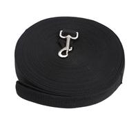 Toddmomy Long Nylon Pet Training Leash Dog Lead for Obedience Training Walking Cats Puppies Durable Black Nylon with Ring Clasp