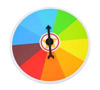 Toddmomy Lottery Turntable Prize Wheel Fortune Wheel Game Raffle Draw Carnival Wheel Raffle Wheel Roulette Wheel The Wheel Christmas Wall Hanging Rotating Award Wheel Foam Colorful