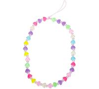 Toddmomy Love Mobile Phone Chain Heart Design Beaded Phone Charm Hanging Wrist Strap Decor Beaded Lanyard for Mobile Random Color