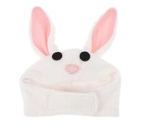 Toddmomy Lovely Rabbit Ear Hat Cotton Cloth Pet Bunny Cap with Adorable Bunny Ear Shape, Keeps Small Pets Warm, Easy to Put and Take, Pink for Photo Shoot and Cold Days