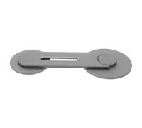 Toddmomy Magnetic Computer Screen Mobile Phone Holder, Adjustable Viewing Angle Phone Stand with Aluminium Alloy and Silicone, Compact Size 13.50x5.50x1.30cm, for Home and Office Use