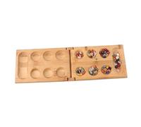 Toddmomy Mancala Thinking Puzzle Game Educational Strategy Board Game for Stones for Skill Development for Birthday Parties and Family Fun