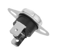 Toddmomy Manual Reset Flame Rollout Switch Emergency Off Limit Switch with Modular Installation and Overload Prevention, Silver Iron and Plastic Suitable for Pellet Stove and Fireplace