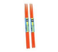 Toddmomy Maple Drum Sticks 4pcs 5a Size Orange Color Wood Percussion Instrument Sticks Suitable for Beginners and Practicing
