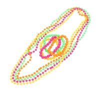Toddmomy Mardi Gras Beads Necklace for Women Carnival Party Supplies Creative Beaded Necklace and Bracelets for Festive Occasions