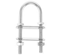 Toddmomy Marine U Bolt: M10 Stainless Steel Bow Eye - Boat Tie Down Hardware for Deck Fastening - Heavy-Duty U Bolt Pad Eye for Industrial and Marine Applications