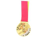 Toddmomy Medal for Piano Violin Singing Dance Competitions Sturdy Design with Neck Ribbon for Achievements and Events