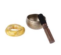 Toddmomy Meditation Accessories Sing Bowl Singing Bowl Tibetan Singing Relaxation for Women