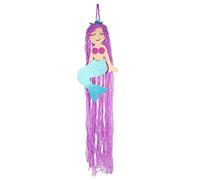 Toddmomy Mermaid Hanging Storage Tassel Hair Clips Holder Cute Wall Organizer for Decor Durable Barrette Accessories Lightweight and Easy to Install present