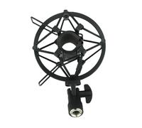 Toddmomy Metal Microphone Absorption Rack with Felt Protection Shock Mount for Condenser Recording Mics Anti-vibration Mic Clip Holder for Broadcast and Voice-over Use