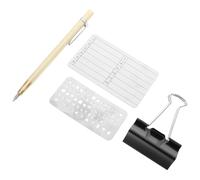 Toddmomy Metal Phrase Storage Plate Secure Wallet 24 Word Seed Backup Stainless Steel Silver Waterproof for Office and Home