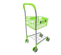 Toddmomy Metal Tiny Trolley Iron Shopping Cart for Pretend Play Role Play Simulation for Boys and Safe Smooth Edges Birthday Festival Gift