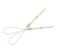 Toddmomy Metal Torah Pointer Versatile Tool Enhancing Reading Experience with Chain 2pcs Zinc Alloy Material, Unique Design Mitzvah Present for Jewish Bible Reading for Adults