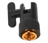 Toddmomy Mic Shock Mount Bracket 4.5cm Anti-vibration Mic Stand Accessory with Nut Black for Studio Broadcast and Desk Microphone Holder