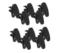 Toddmomy Microphone Clip Rotatable Plastic Lapel Mic Holder Clips Black 10pcs 10mm Easy to Use Professional Tie Audio Accessories for Podcast and Interview