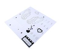 Toddmomy Milestone Photography Props Set Black Heart Frame and Wings, Newborn Photo Blanket for 1-Month to 100-Day Memorial and Photography