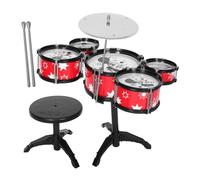 Toddmomy Mini Drum Set for Sturdy Abs Percussion Instrument with Drums Interactive Music for Boys and Realistic Design for Rhythm Development and Early Education