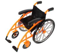 Toddmomy Mini Foldable Dolls Wheelchair and Crutches Set Realistic Dollhouse Accessories for Pretend Play and Action Figures Lightweight Carry Wheelchair Toy