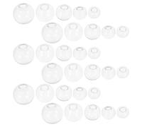 Toddmomy Mini Glass Wish Bottles 100pcs Hollow Sphere Orbs 10mm-18mm Unique Design for Pendant Charms and Craft Decorations