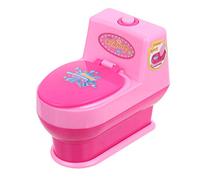 Toddmomy Mini House Commode Role Play Realistic Simulation Bathroom Model with Water Function for Pretend Play Safe Material for Endless Fun