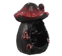 Toddmomy Mini Incense Burner Mushroom Style Resin Backflow Incense Holder for Aromatherapy and Spiritual Use