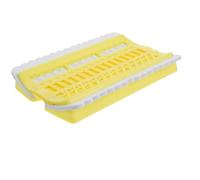 Toddmomy Mini Plastic Cross Stitch Thread Arranger with Lightweight Organizer for Embroidery Floss for Home Travel Yellow
