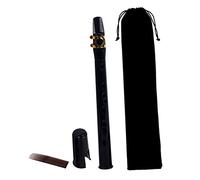 Toddmomy Mini Pocket Saxophone Woodwind Instrument Portable Sax Little Saxophone for Travel and Practice Black