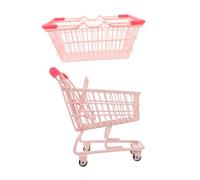 Toddmomy Mini Shopping Basket and Cart for Compact Lightweight Makeup Storage Basket with Wear-resistant Design Versatile Decorative and Play Accessory for Boys