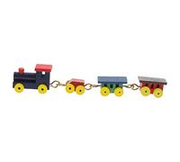 Toddmomy Mini Wooden Train Model Traditional Cartoon Train Decor for Dollhouse Accessories Compact Easy to Carry for Play and Capture Unforgettable Photos