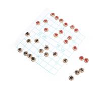 Toddmomy Miniature Chinese Chess for Dollhouse Portable Plastic Xiangqi Pieces Compact Design for Dollhouse Furniture Accessories Realistic Mini Chess Board for Scenes and Pretend Play