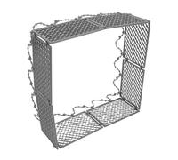 Toddmomy Miniature DIY Fence for Plastic Training Obstacle Model with Wire Mesh Panels Easy Assembly Mini Picket Fence for War Prison Farm Animal Scenes Landscape Decor Accessory