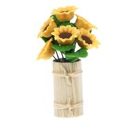 Toddmomy Miniature Doll House Flower Bottle Decoration Fake Bonsai Sunflower Model for Dollhouse Accessories for Miniature Gardens and Fairy Worlds