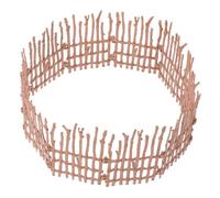 Toddmomy Miniature Farm Fence Brown DIY Micro Landscape Decoration for Dollhouse Garden Succulents Sand Table Accessories