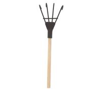 Toddmomy Miniature Gardening Small Zen Style Rake Tool for DIY Scene Decoration and Home Use, Wooden and Iron Crafts Rake, Small House Decor Accessory