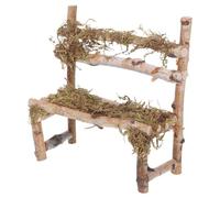 Toddmomy Miniature Wooden Chair Figurine for Dollhouse and Fairy Garden Accessories Realistic Small Scale Furniture Ornament with Fine Sanding and Painting for Microlandscape Decoration and