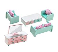 Toddmomy Miniature Wooden Furniture for Tiny House Decoration Lifelike Mini House Ornament with Vivid Colors Wear Resistant Material for DIY Crafts and Role Play Gift