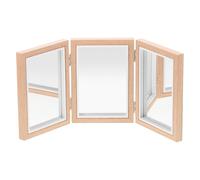 Toddmomy Montessori Baby Mirror Foldable Non-Breakable Mirror for Hand-Eye Coordination Baby Floor for Toddlers Educational for Nursery Decor Portable Kids Toy 14.76 X 6.81 X 0.98 in