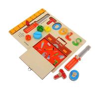 Toddmomy Montessori Wooden Busy Board for Educational with Bright Colors Fine Motor Skill Development Sensory Activity for Early Learning and Classroom Use