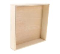 Toddmomy Montessori Wooden Sand Tray for Natural Wood Desktop Sandbox Box Square Sand Play Tray for Indoor Sensory Activities Organized Storage for Small Apartments and Development
