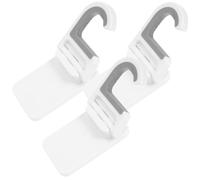Toddmomy Mop Hooks Sleek Modern Design 3pcs Wall Mounted Plastic Mop Holders with Punch-Free Installation and Long Serving Life for Laundry Rooms and Bathroom Decor