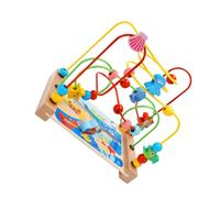 Toddmomy Multi Function Animal Bead Maze Roller for Early Educational Construction Smooth Surface Stimulates Imagination and Hand Eye Coordination