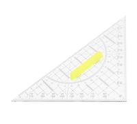 Toddmomy Multi-functional Plastic Triangle Ruler with Handle Precise Angle Design Geometry Measurement Rulers for Mathematics and Geometry Pack of 5
