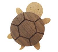 Toddmomy Multi-Functional Turtle Shape Wall Coat Hook Made of Sturdy Wood, Nail-Free Hanging Clothes Hook for Bags and Towels, Lovely Design Suitable for Home and Rooms