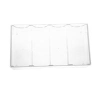 Toddmomy Multi-Grid Poker Chip Case with 4 Compartments Portable Wear-Resistant Plastic Poker Chip Holder for Home and Tournament Storage