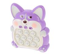Toddmomy Multifunctional Handheld Bubble Pushing Game Machine for Teens Adults Purple Cartoon Stress Relief Fast Speed Pressing Challenge to Develop Motor Skills and Problem Solving