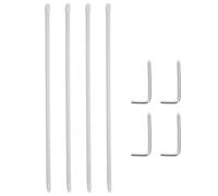 Toddmomy Multipurpose Closet Rod Curtain Tension Rod, 2pcs White Iron Telescopic Rods, Strong Load-Bearing, for Door Curtain Hanging and Clothes Drying